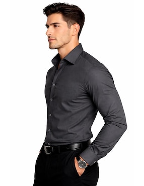 Camisa casual Medizin Uniformes manga larga para hombre
