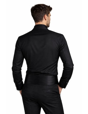 Camisa de vestir Michel Blanc manga larga para hombre
