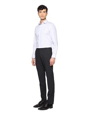 Camisa formal Calvin Klein de algodón manga larga para hombre