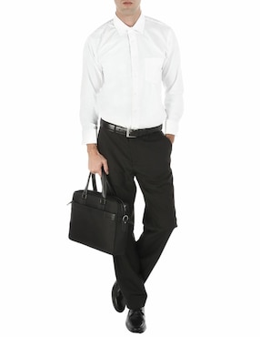 Camisa de vestir John Henry de manga larga para hombre