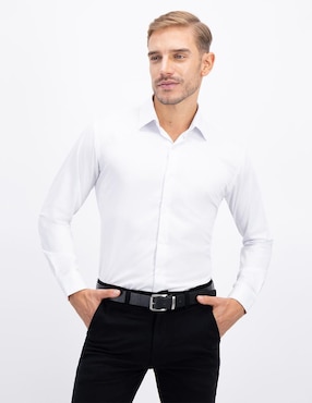 Camisa De Vestir Men's Fashion Manga Larga Para Hombre