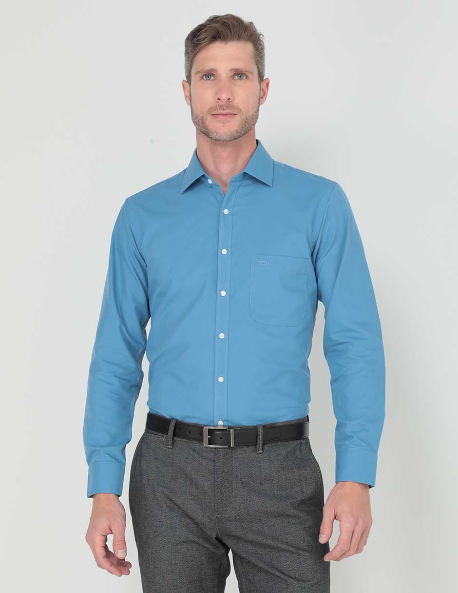 Camisa de vestir manga larga para hombre