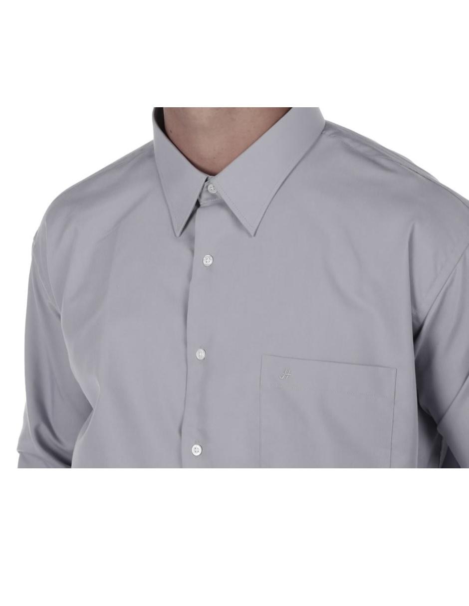 CAMISA J HENRY LISO, 20 6, GRIS MEDIO
