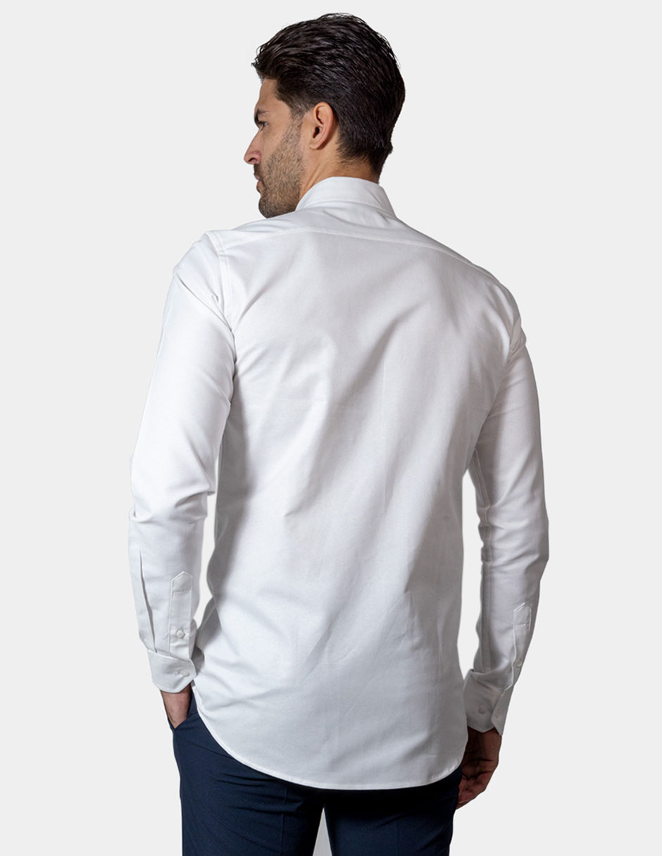 Camisa de vestir de algodón manga larga para hombre 2