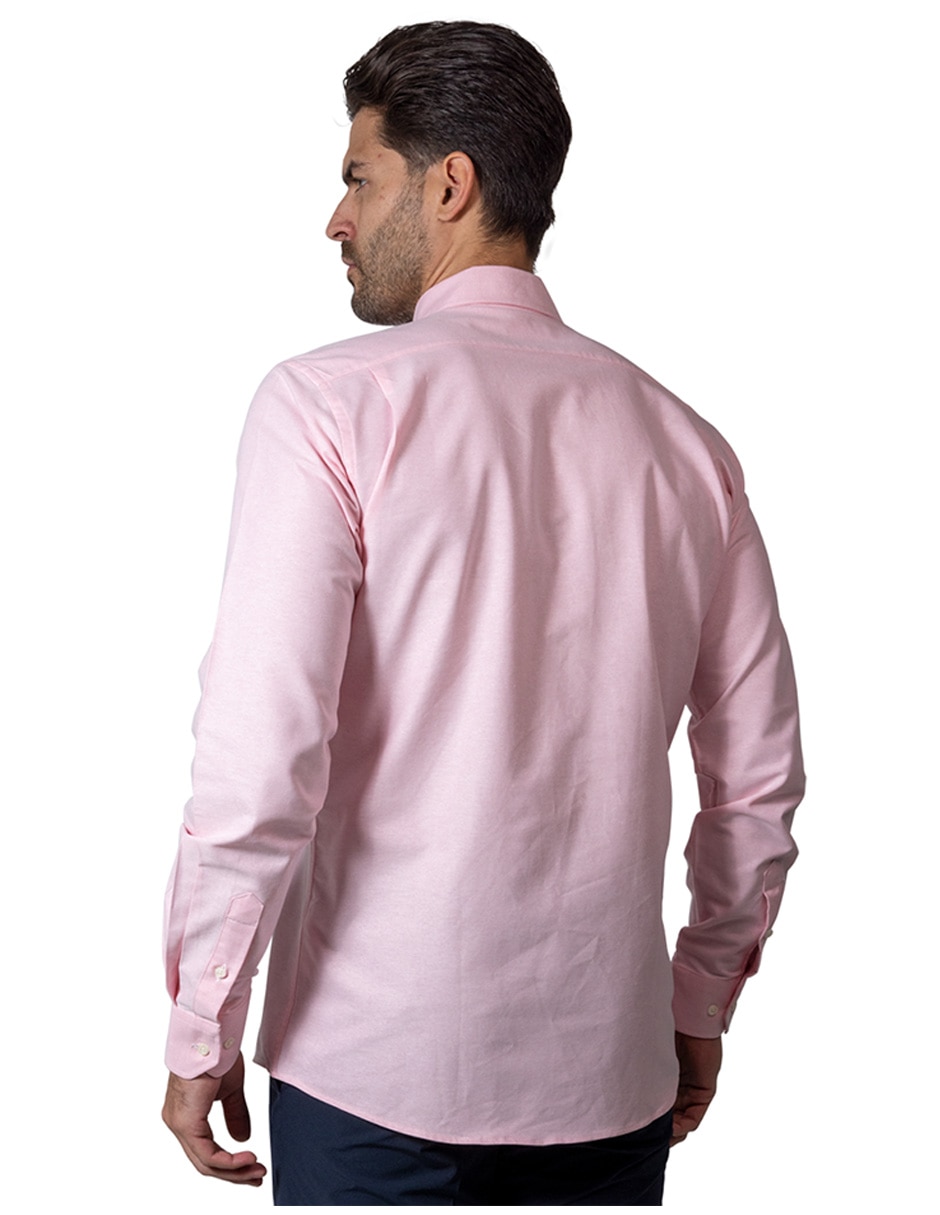Camisa de vestir de algodón manga larga para hombre 2