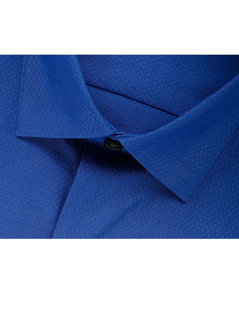 camisa azul rey hombre
