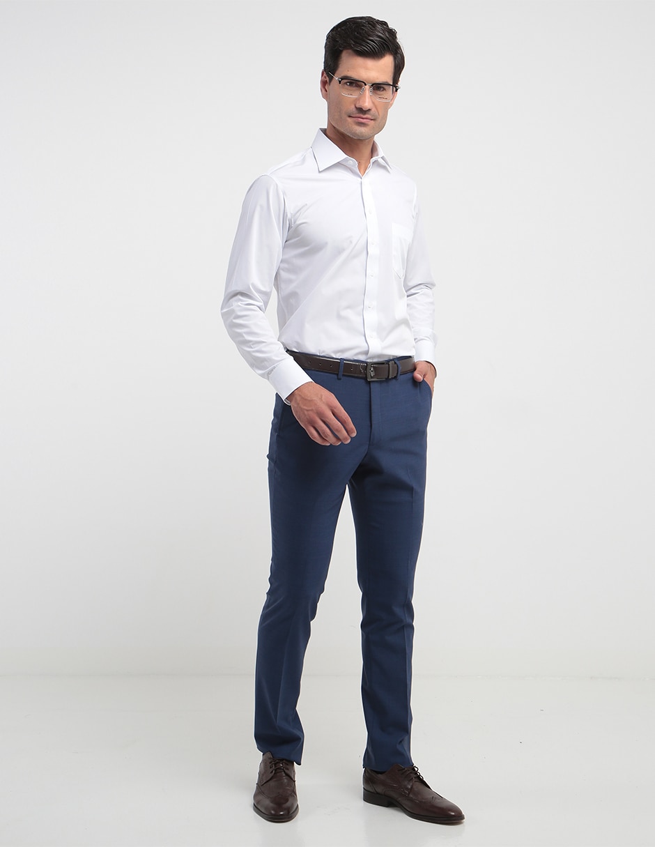 Camisa de vestir de bambú manga larga para hombre 3
