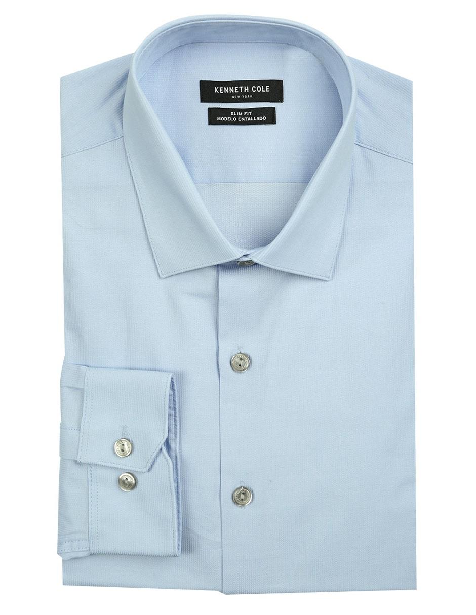 Camisa de vestir Kenneth Cole de algodón manga larga para hombre