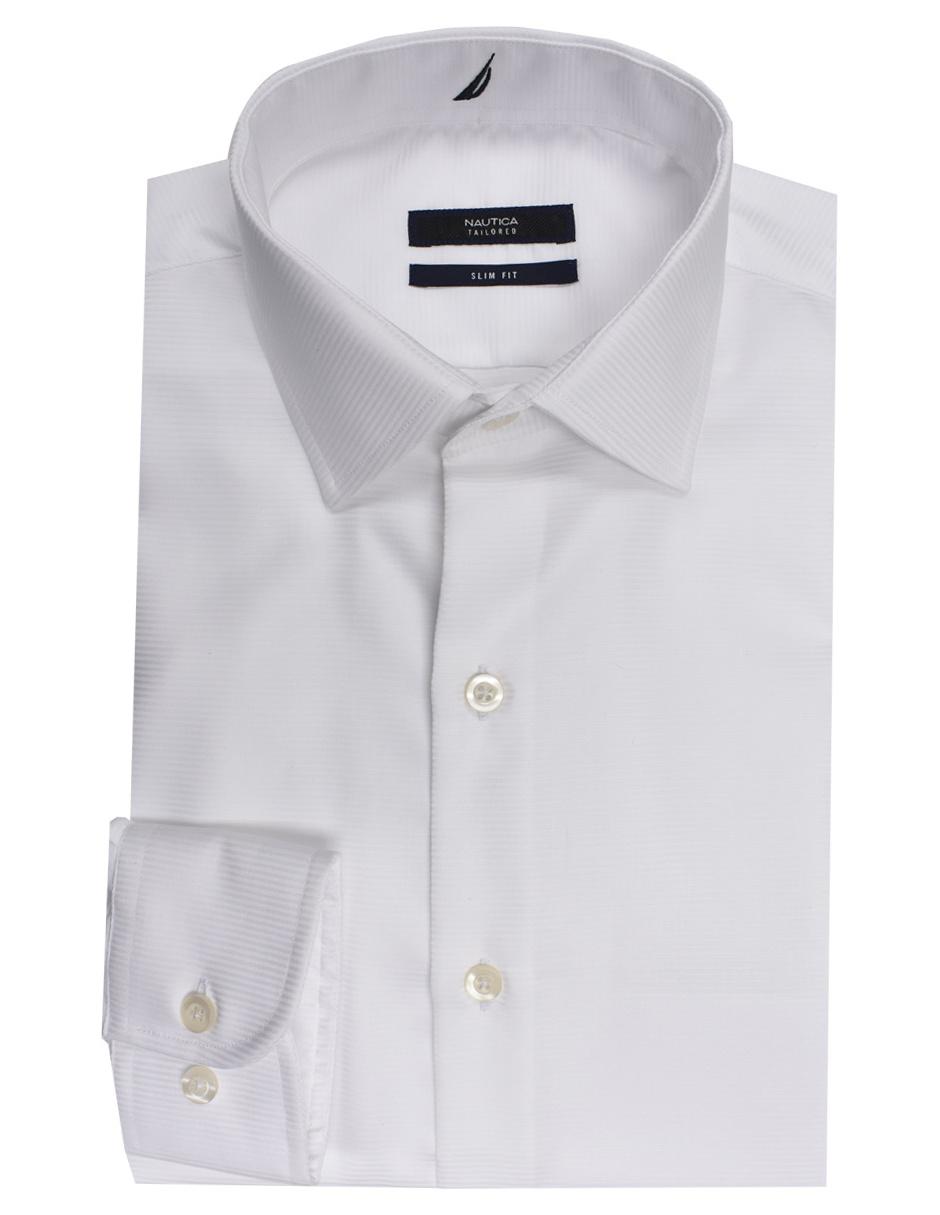 camisa nautica blanca manga larga