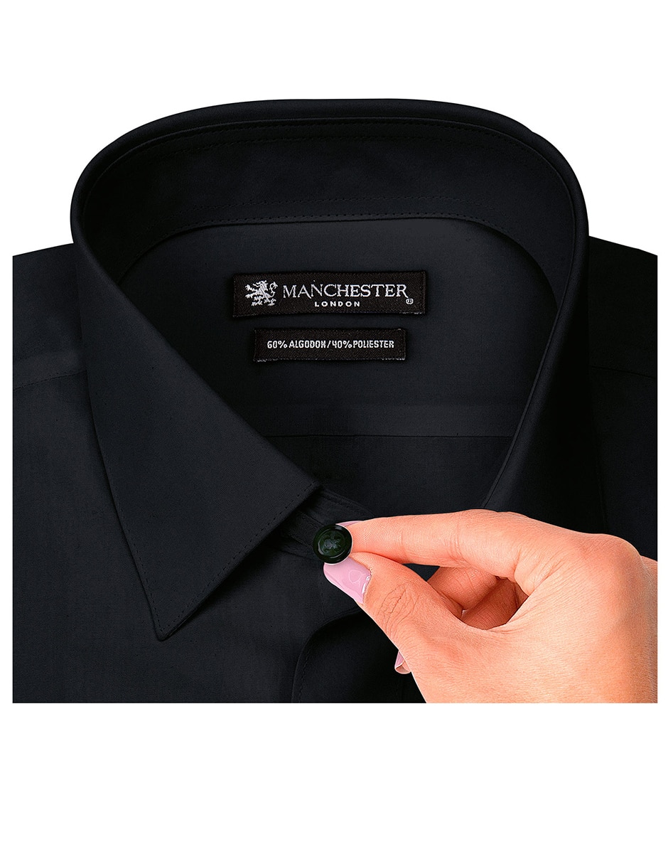 CAMISA MANCHESTER, 17 4-5, NEGRO