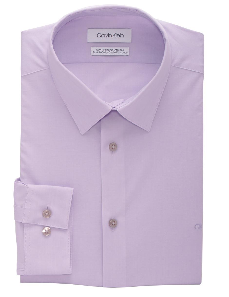 camisa color lila para hombre