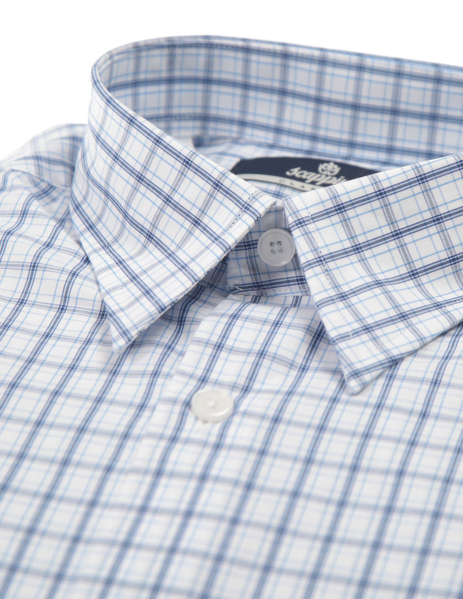 Camisa de vestir de algodón manga larga para hombre