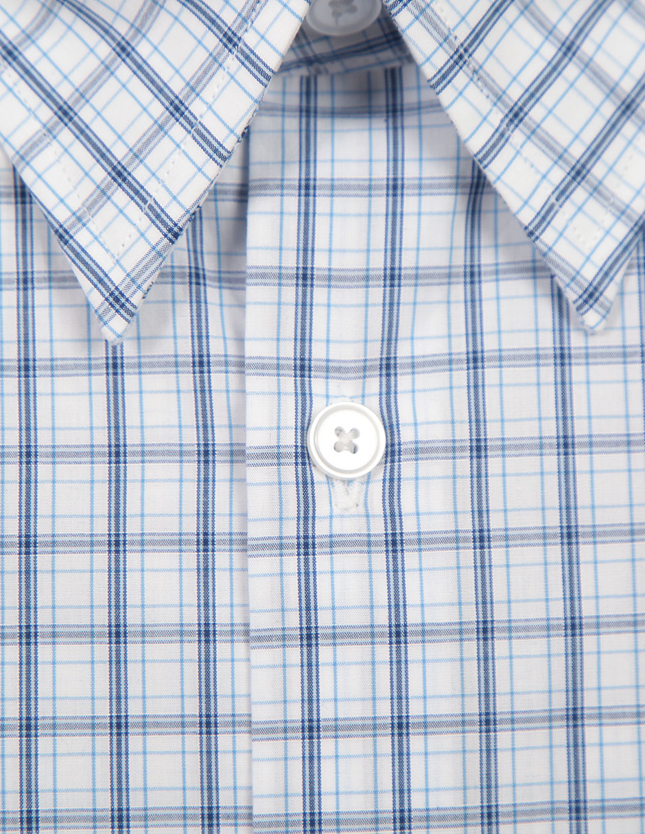 Camisa de vestir de algodón manga larga para hombre