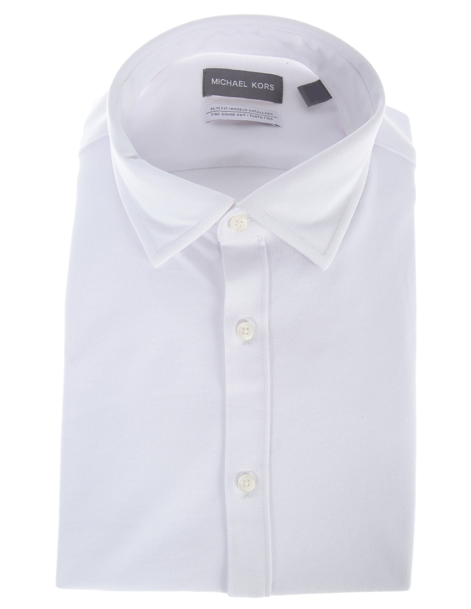 Camisa de vestir Michael Kors de algodón manga larga para hombre
