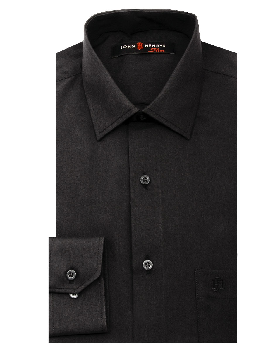 Camisa de vestir de manga larga para hombre