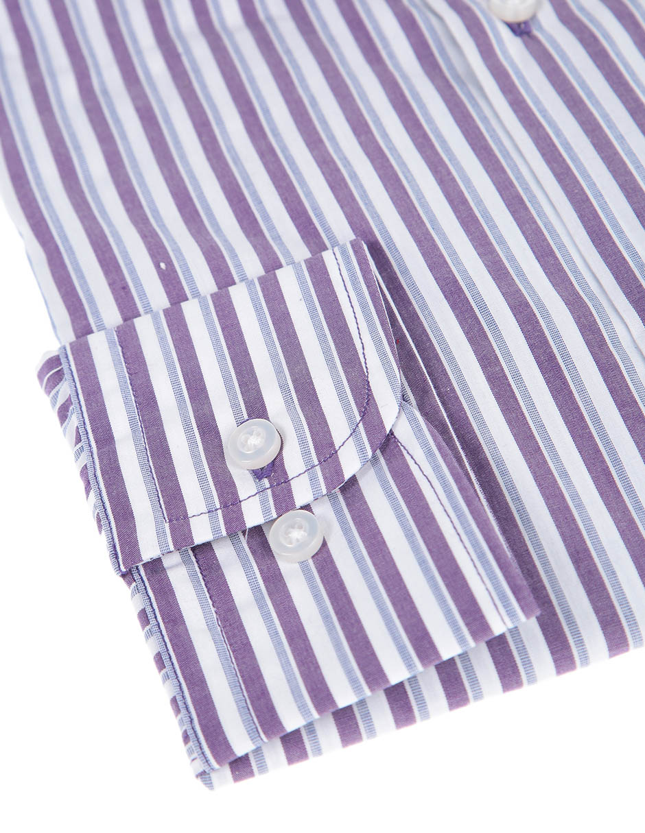 Camisa de vestir de algodón manga larga para hombre 3