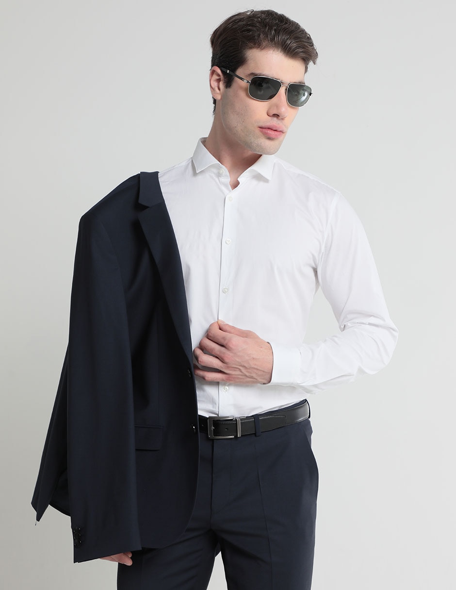 Camisa casual de algodón manga larga para hombre Camisa casual de algodón manga larga para hombre