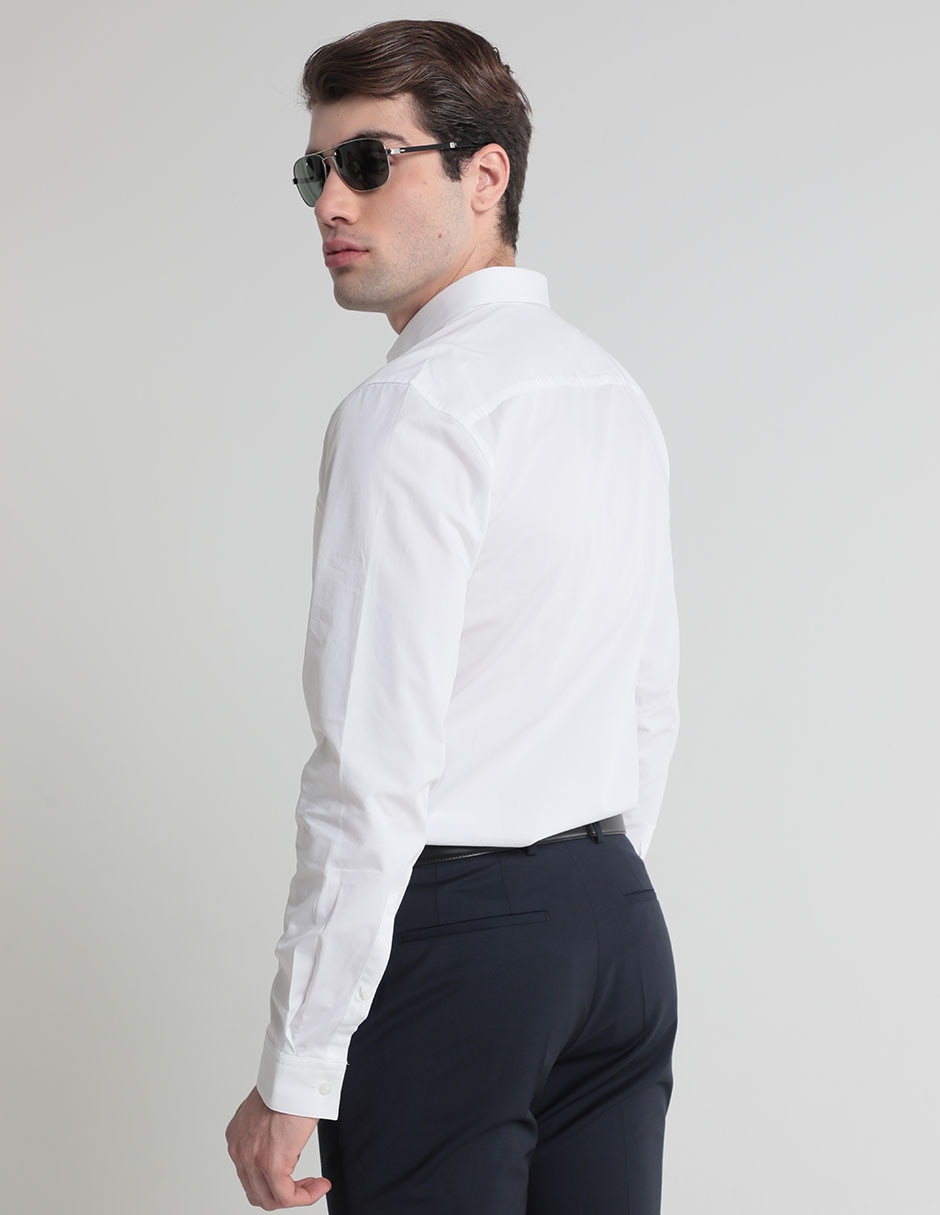 Camisa casual de algodón manga larga para hombre 2