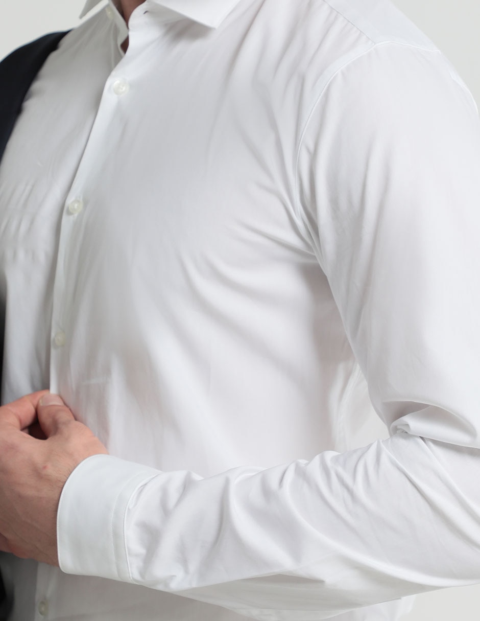 Camisa casual de algodón manga larga para hombre 4