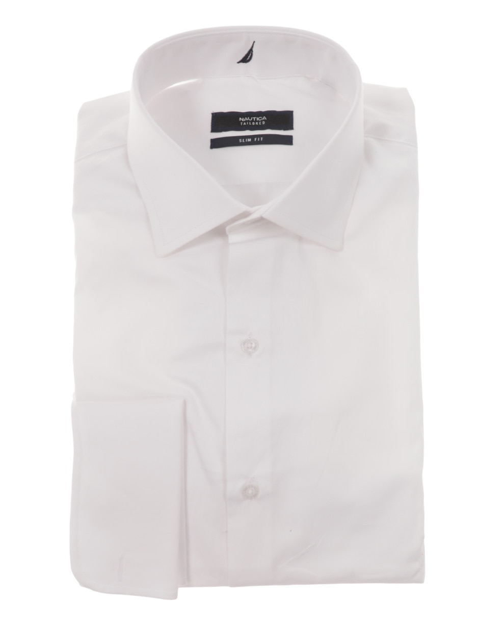 Camisa nautica best sale blanca manga larga