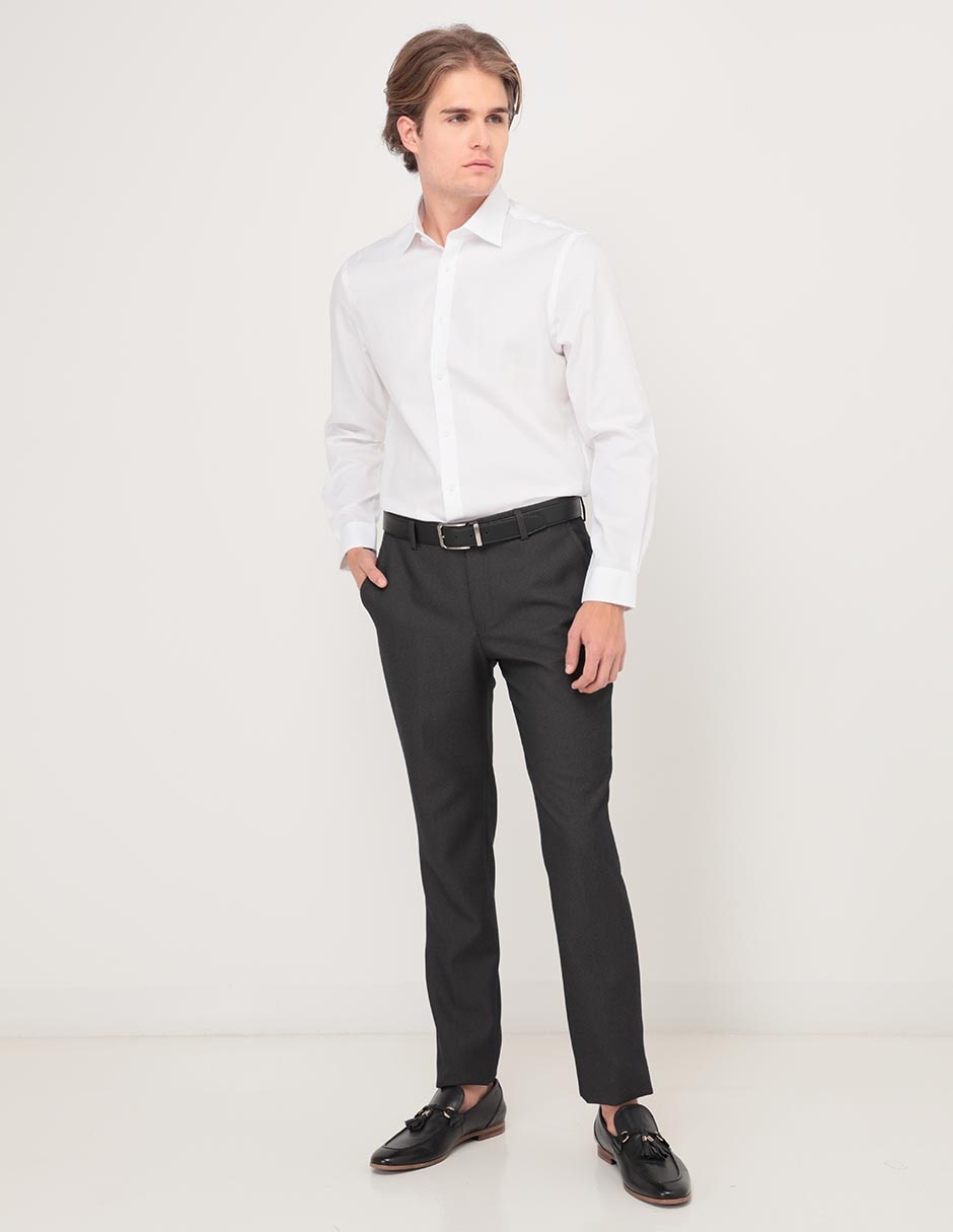 Camisa de vestir de algodón manga larga para hombre 3