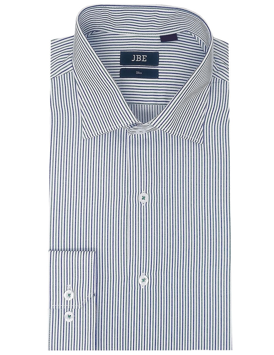 Camisa de vestir de algodón manga larga para hombre 1