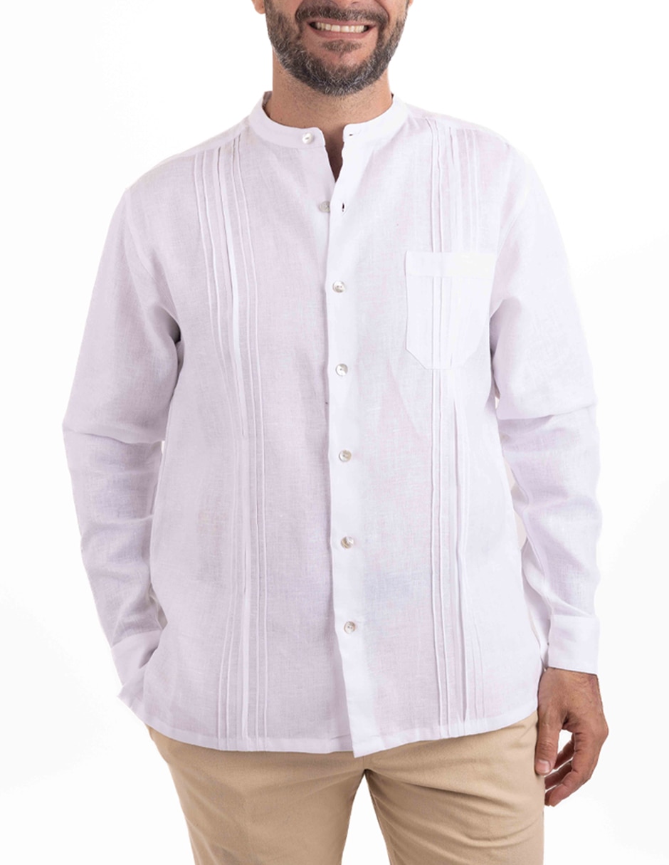 Guayabera best sale cuello neru