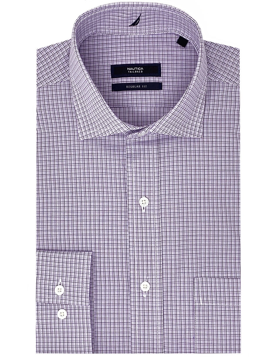 Camisa de vestir de algodón manga larga para hombre 1