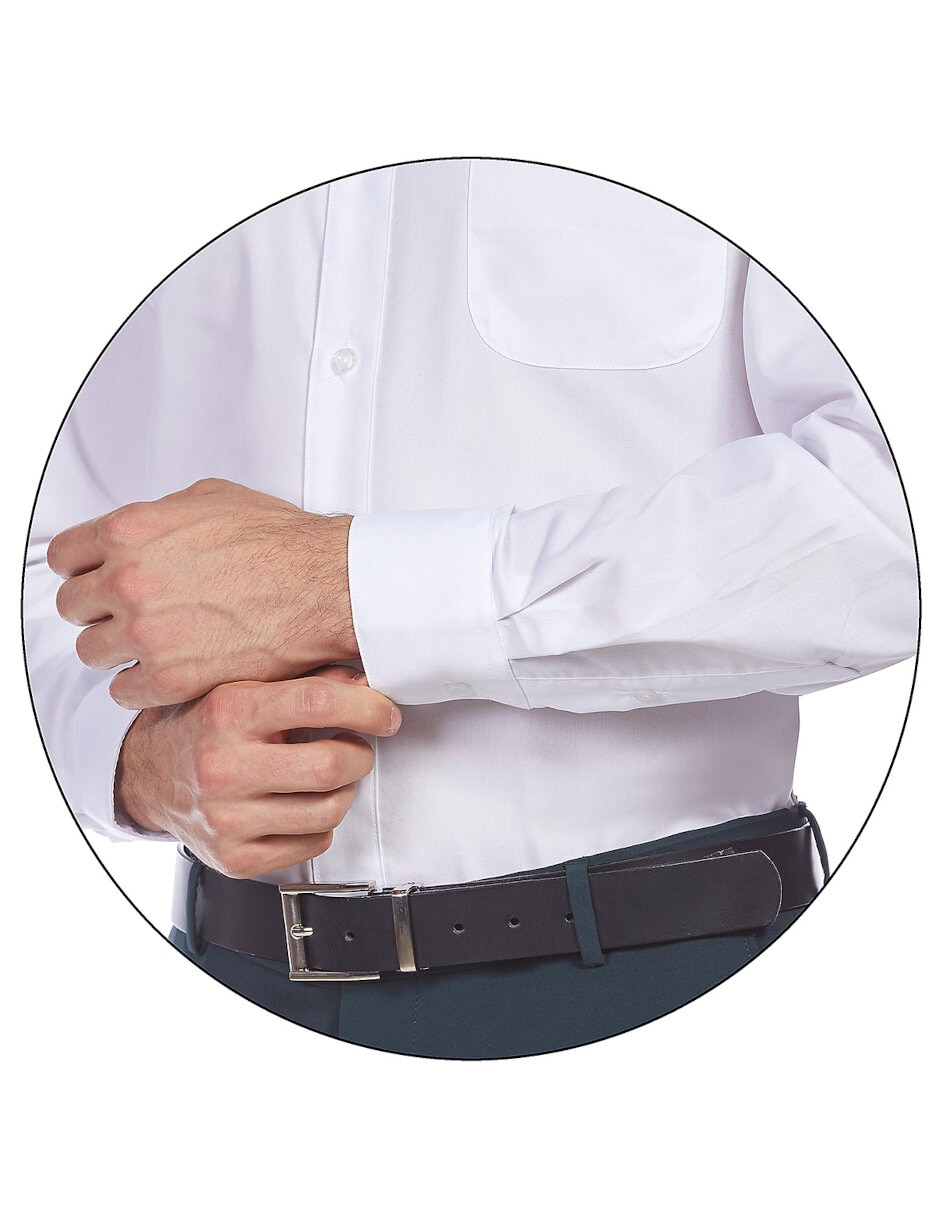Camisa de vestir de algodón manga larga para hombre 3