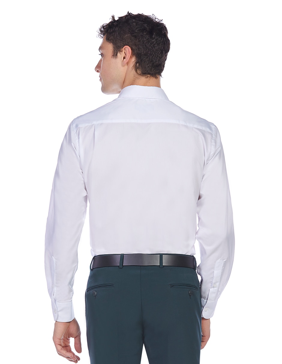 Camisa de vestir de algodón manga larga para hombre 5