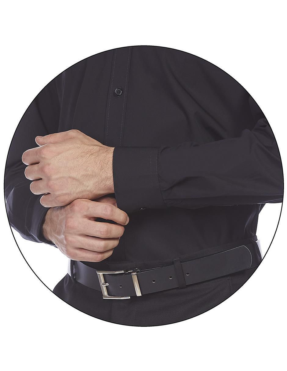 Camisa de vestir de algodón manga larga para hombre 4
