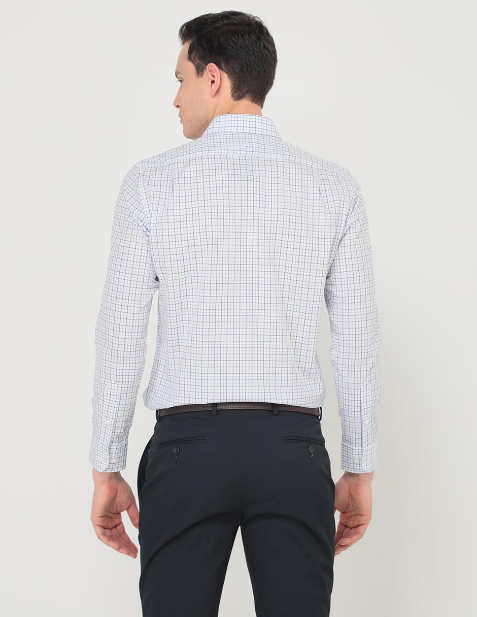 Camisa casual de algodón manga larga para hombre 2