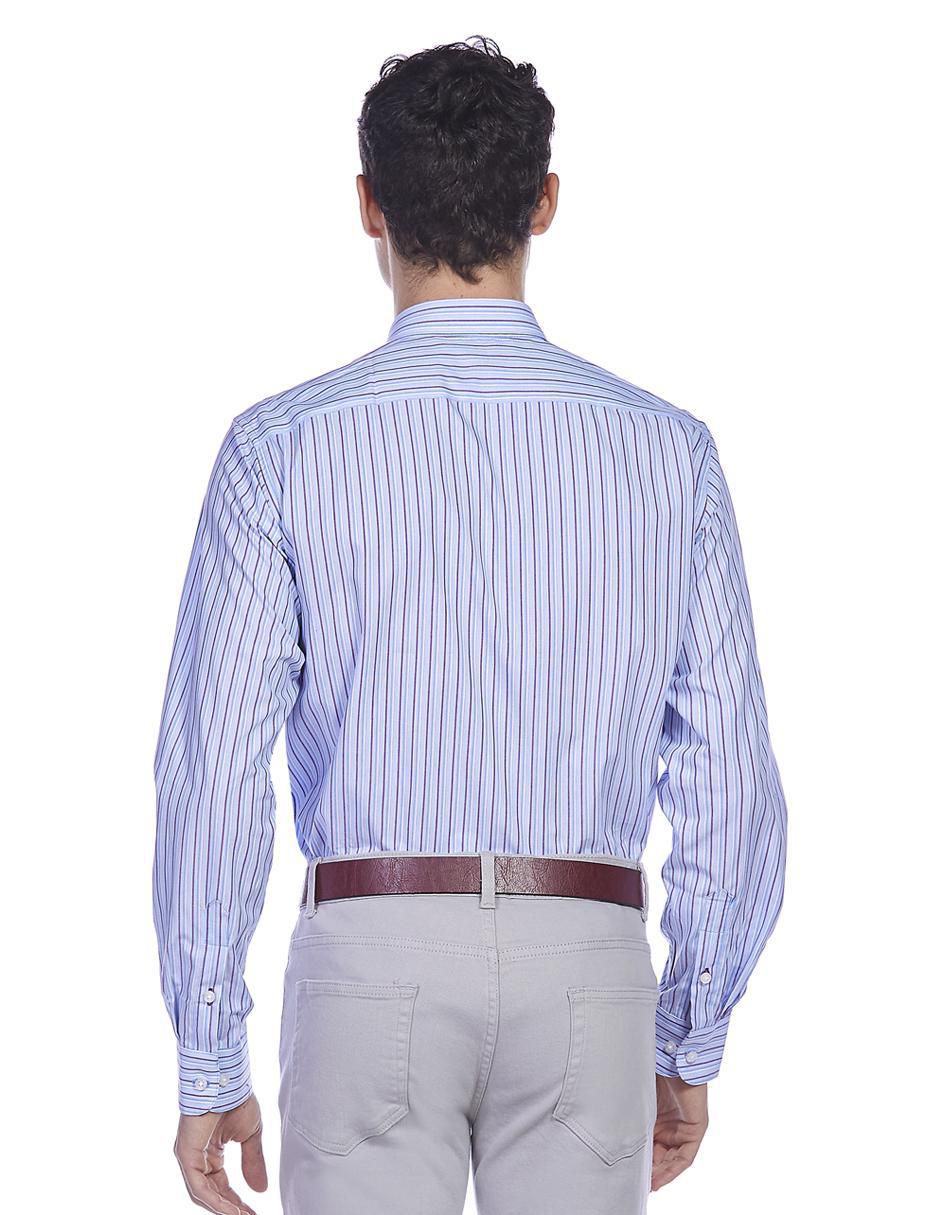 Camisa formal de algodón manga larga para hombre 2