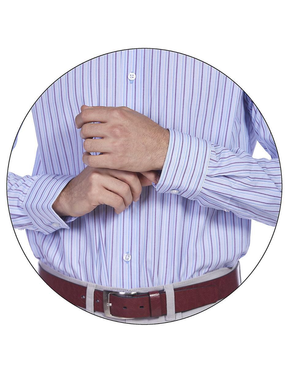 Camisa formal de algodón manga larga para hombre 3
