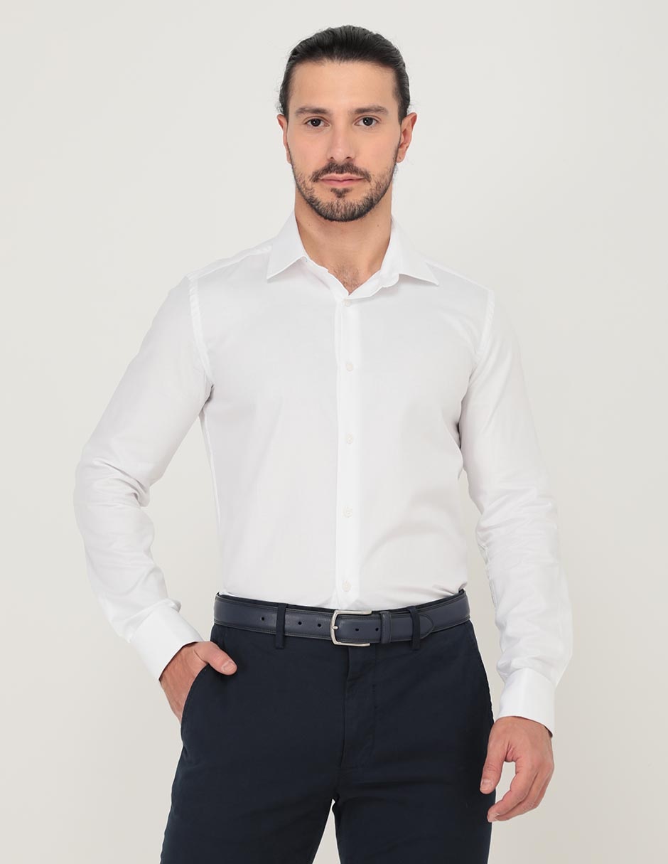 Camisa formal Scappino algod n manga larga para hombre