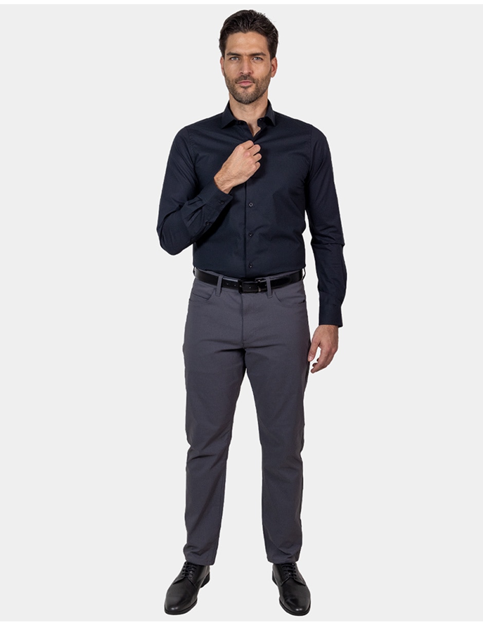 Camisa de vestir Nautica manga larga para hombre 2