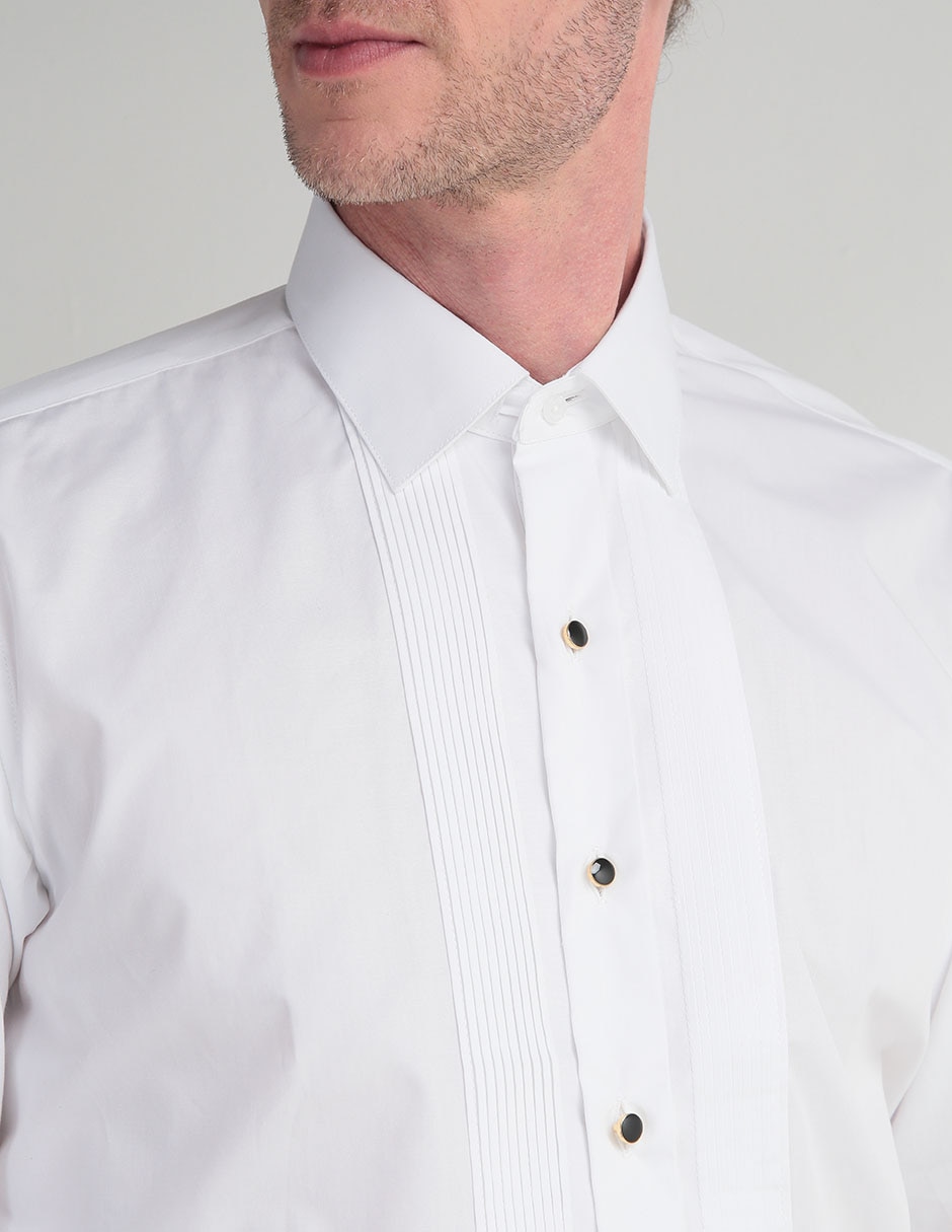 Camisa de vestir de algodón manga larga para hombre 4