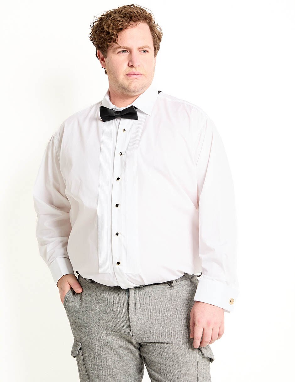 Camisa etiqueta de algodón manga larga para hombre 3