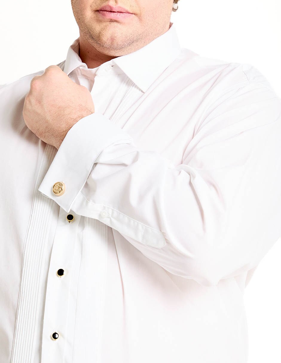 Camisa etiqueta de algodón manga larga para hombre 4