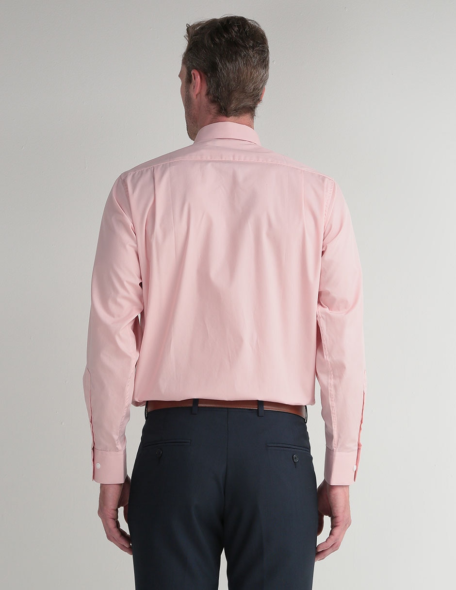 Camisa de vestir Manchester de algodón manga larga para hombre