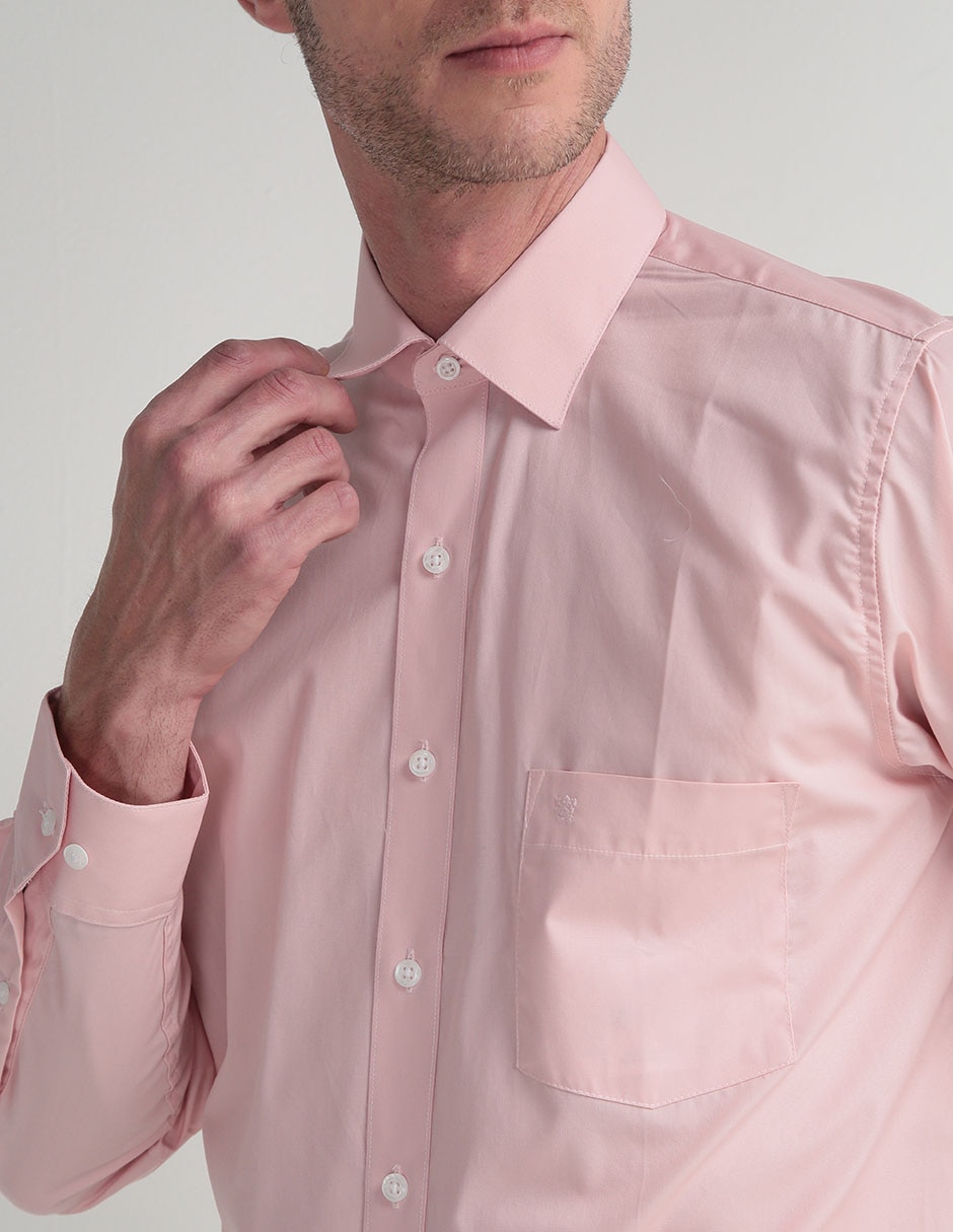 Camisa de vestir Manchester de algodón manga larga para hombre