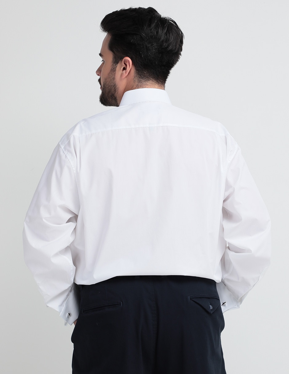 Camisa de vestir de algodón manga larga para hombre 3
