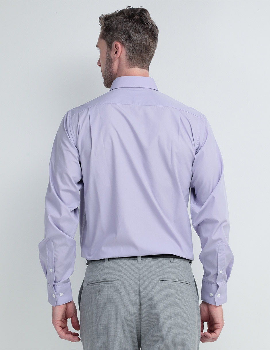 Camisa de vestir de algodón manga larga para hombre 2