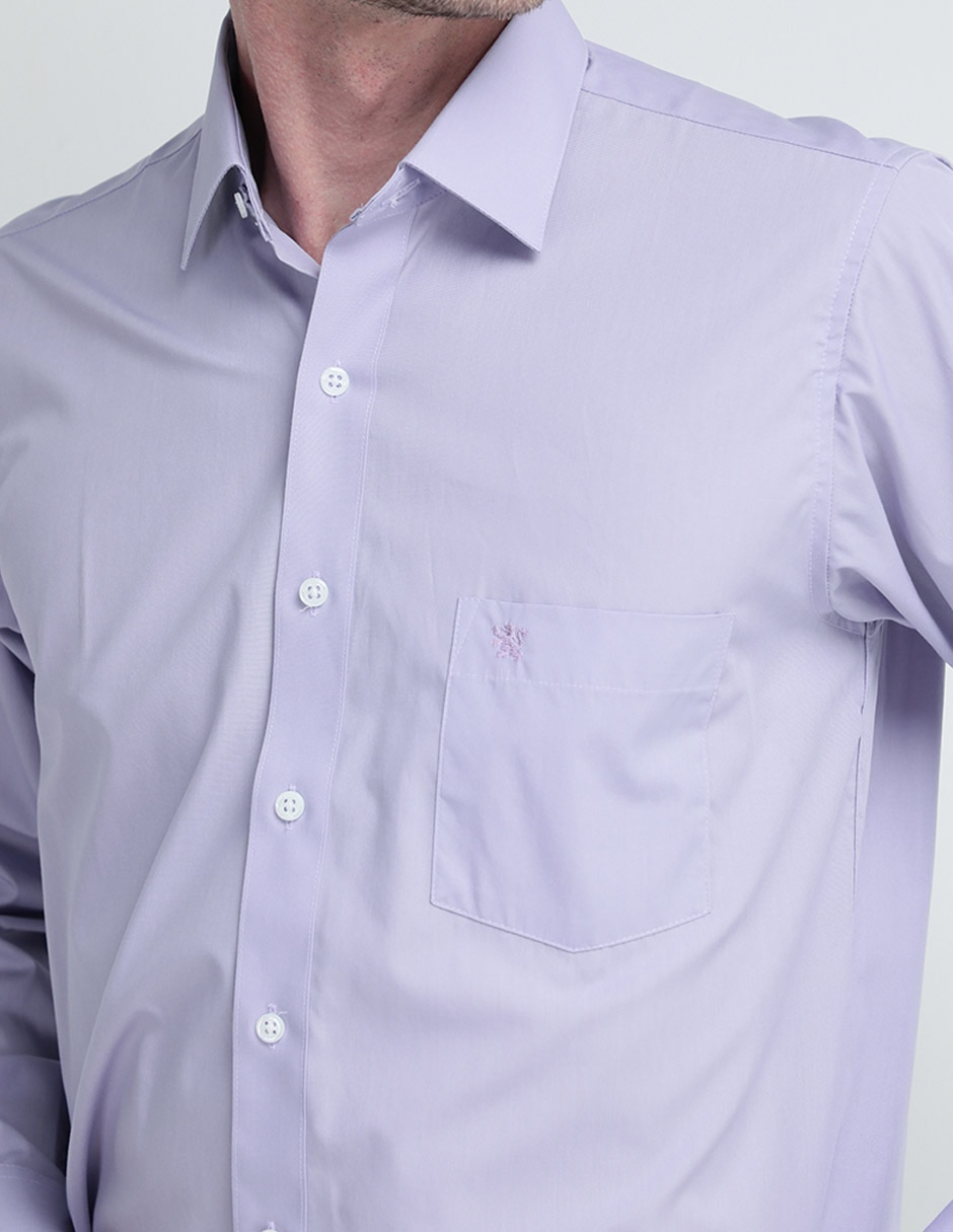 Camisa de vestir de algodón manga larga para hombre 4