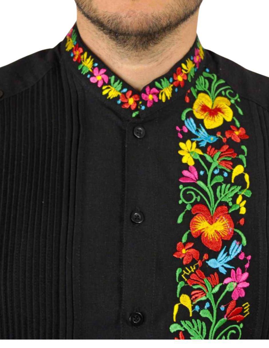 "guayabera" "manga" larga teya artesanal "para" hombre
