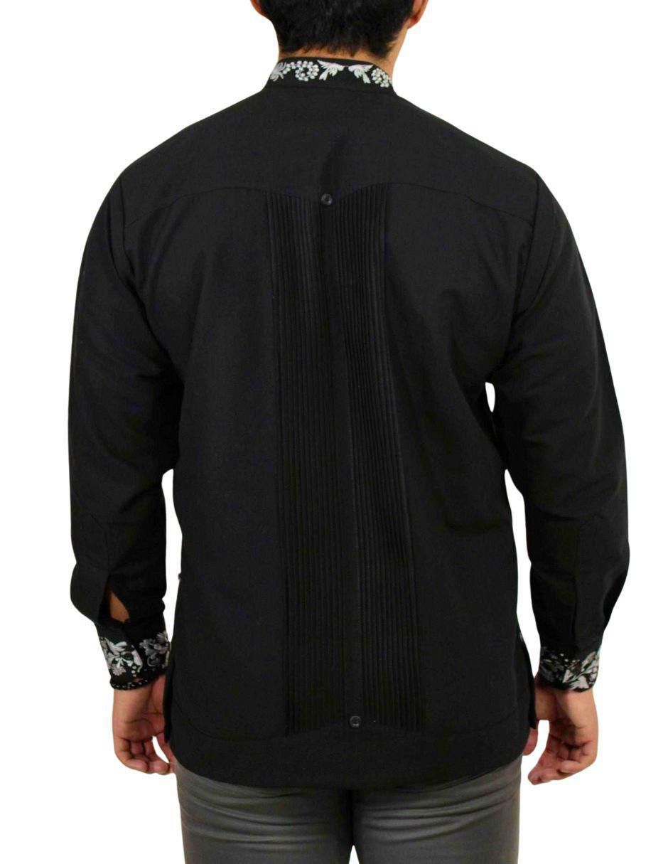 "guayabera" "manga" larga teya artesanal "para" hombre