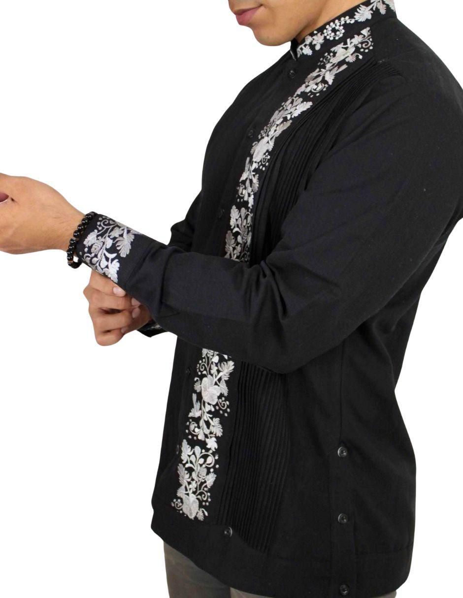 "guayabera" "manga" larga teya artesanal "para" hombre