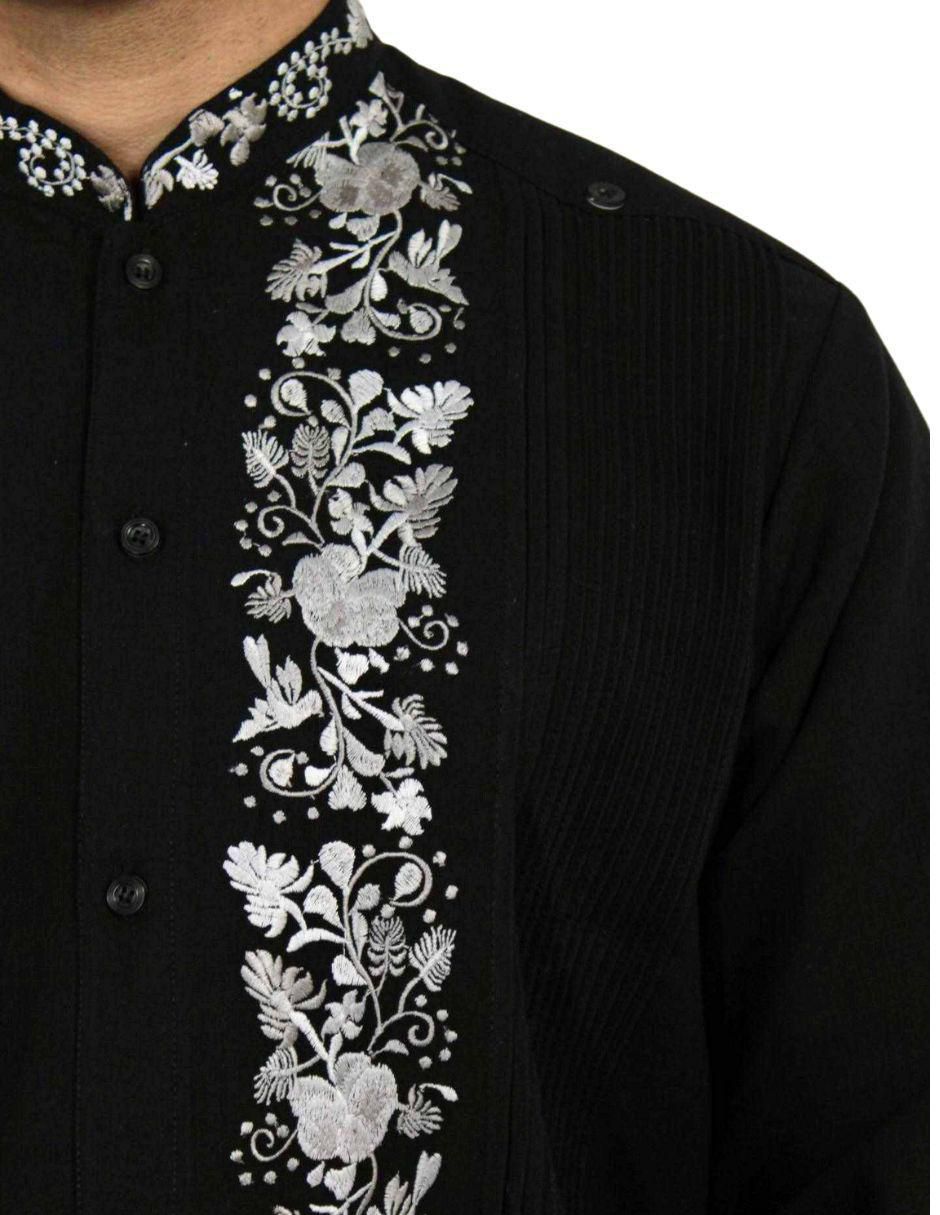 "guayabera" "manga" larga teya artesanal "para" hombre