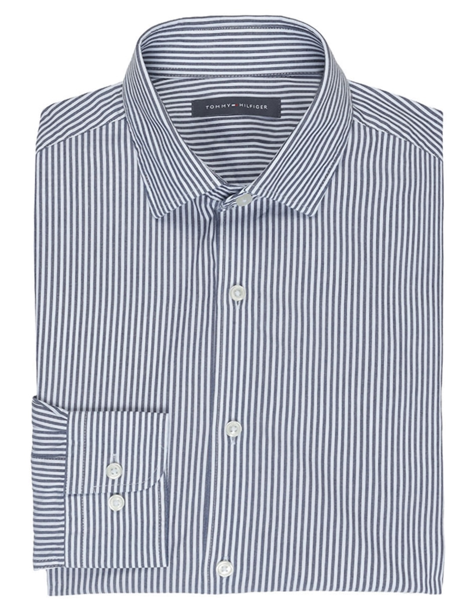 Camisa de vestir de algodón manga larga para hombre 1