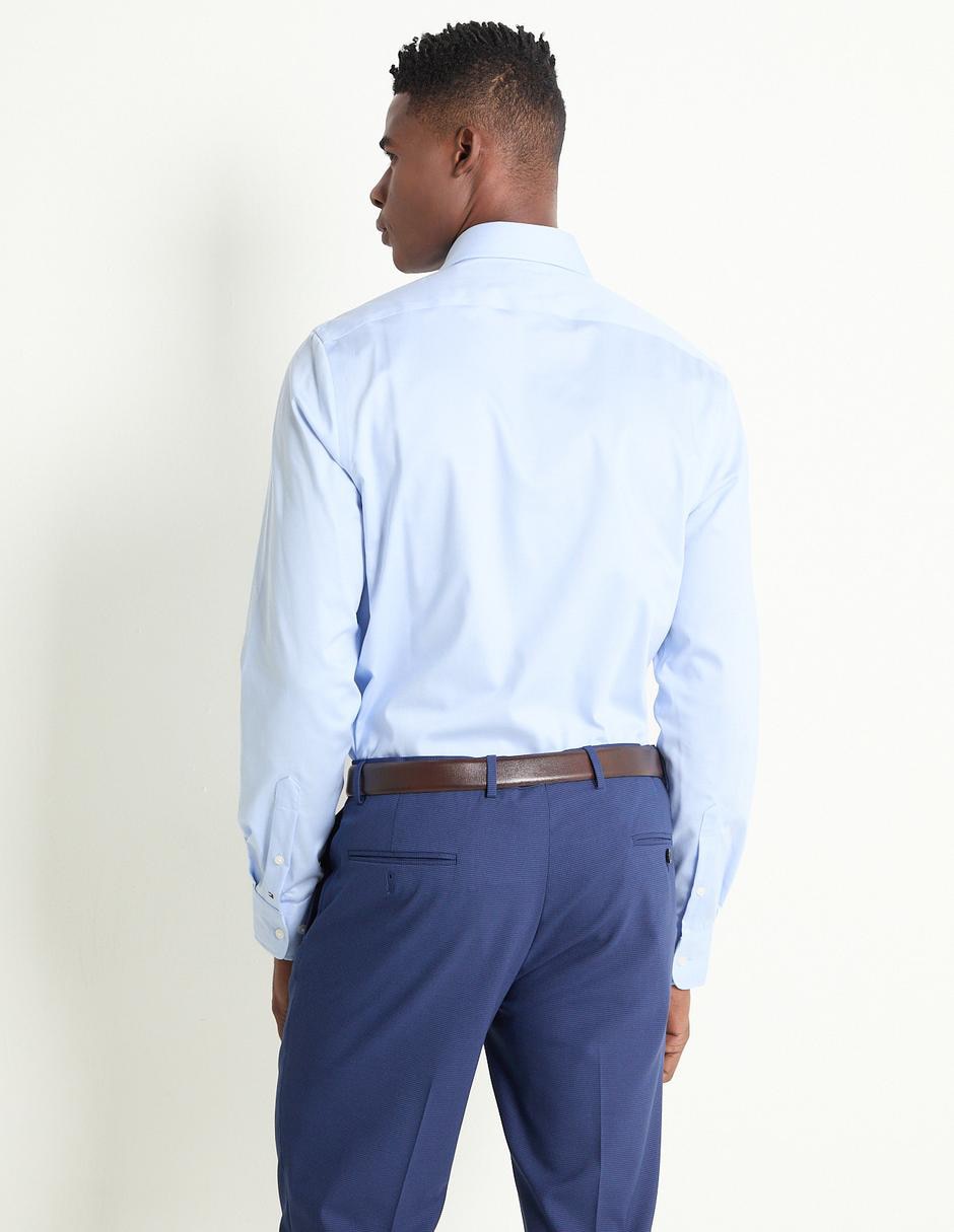 Camisa de vestir de algodón manga larga para hombre 2
